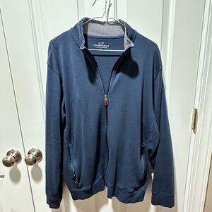Vineyard vines men’s full zipper blue large jacket